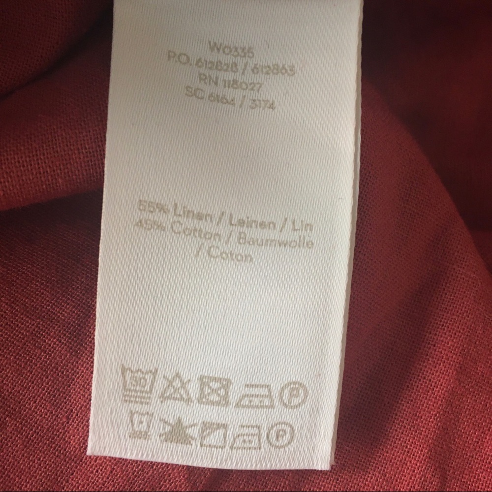 NWT Boden Freya Rust Linen Shirt Dress 6P - Picture 12 of 15